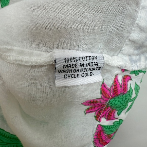 SZ Blockprints White Floral Maxi Dress, size small - Picture 4 of 4